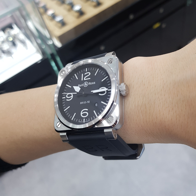 <b><p>Bell &amp Ross BELL ROSS BR 03 92 Ste -BLC-ST</p></b><b><p>ベル＆ロス BR 03 92 鋼 -BLC-ST</p></b><br /><br /><p align='center'>