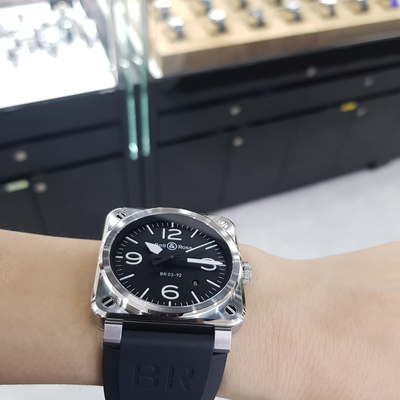 <b><p>Bell &amp Ross BELL ROSS BR 03 92 Ste -BLC-ST</p></b><b><p>ベル＆ロス BR 03 92 鋼 -BLC-ST</p></b><br /><br /><p align='center'>