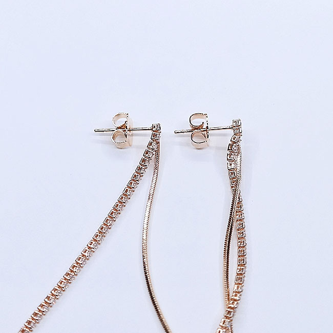 <b><p>Eileen Rhinestone Drop Earrgs ajbe18075 Urban</p></b><b><p>アイリーン ラインスト ドロップイヤリング ajbe18075 都会的な 洗練されたコーディネート</p></b><br /><br /><p align='center'>