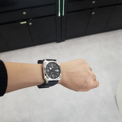 <b><p>Bell &amp Ross BELL ROSS BR 03 92 Ste -BLC-ST</p></b><b><p>ベル＆ロス BR 03 92 鋼 -BLC-ST</p></b><br /><br /><p align='center'>