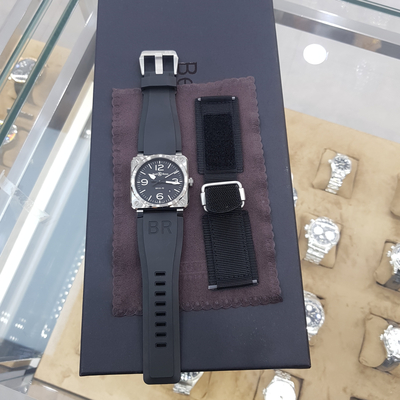 <b><p>Bell &amp Ross BELL ROSS BR 03 92 Ste -BLC-ST</p></b><b><p>ベル＆ロス BR 03 92 鋼 -BLC-ST</p></b><br /><br /><p align='center'>