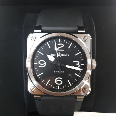 <b><p>Bell &amp Ross BELL ROSS BR 03 92 Ste -BLC-ST</p></b><b><p>ベル＆ロス BR 03 92 鋼 -BLC-ST</p></b><br /><br /><p align='center'>
