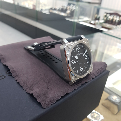 <b><p>Bell &amp Ross BELL ROSS BR 03 92 Ste -BLC-ST</p></b><b><p>ベル＆ロス BR 03 92 鋼 -BLC-ST</p></b><br /><br /><p align='center'>