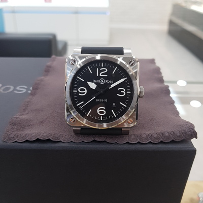 <b><p>Bell &amp Ross BELL ROSS BR 03 92 Ste -BLC-ST</p></b><b><p>ベル＆ロス BR 03 92 鋼 -BLC-ST</p></b><br /><br /><p align='center'>