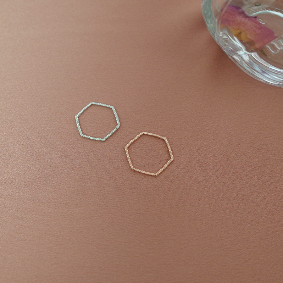 <b><p>Mourning silver 92.5 Hexagon Rose Gold Lay</p></b><b><p>無排 シルバー 92.5 六角 ローズゴールド リング 重ね着 ねじれ</p></b><br /><br /><p align='center'>