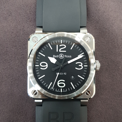 <b><p>Bell &amp Ross BELL ROSS BR 03 92 Ste -BLC-ST</p></b><b><p>ベル＆ロス BR 03 92 鋼 -BLC-ST</p></b><br /><br /><p align='center'>