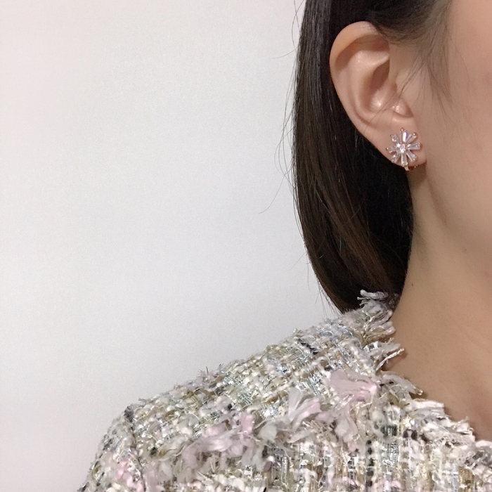 <b><p>spring Tianan Threaded Ear Flower rs Rose</p></b><b><p>春 天私 ねじ グィチ 花のイヤリング ローズゴールド クリップ型 ノンピアス きれいな</p></b><br /><br /><p align='center'>