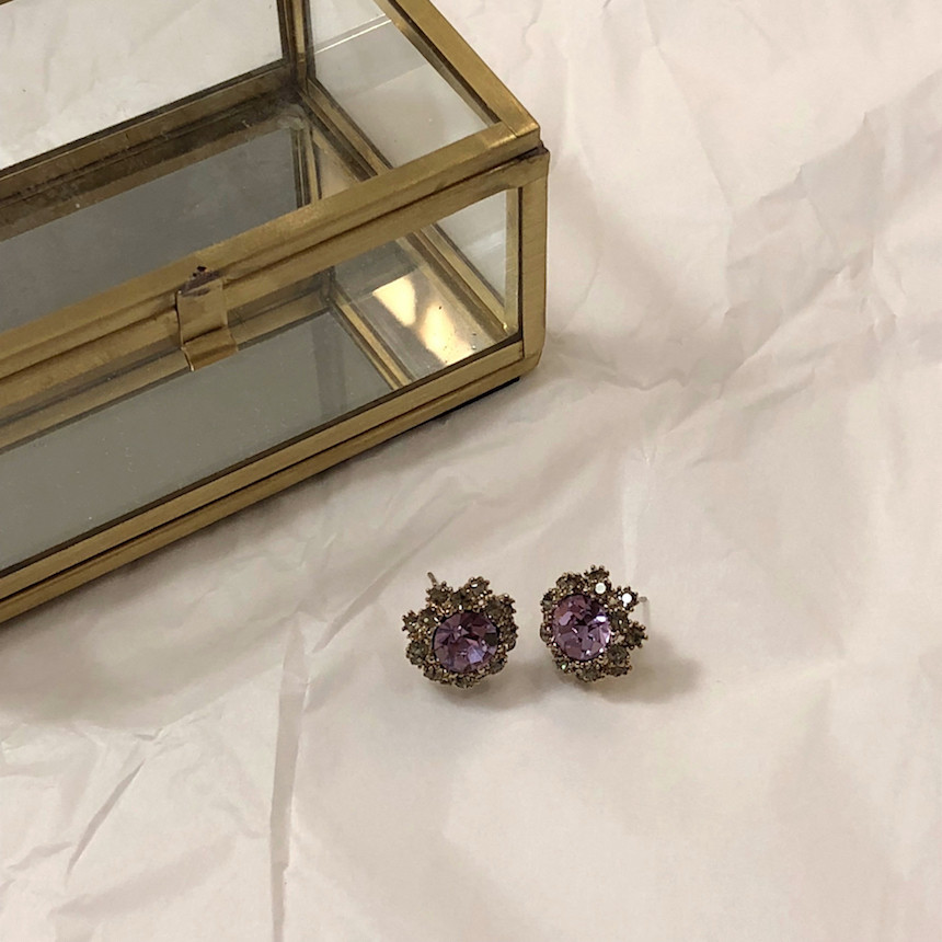 <b><p>stelr Violet Cubic ering acc717 Lony Glitr</p></b><b><p>ステラ バイオレット キュービック イヤリング acc717 きらめく 輝く ケバケバした</p></b><br /><br /><p align='center'>