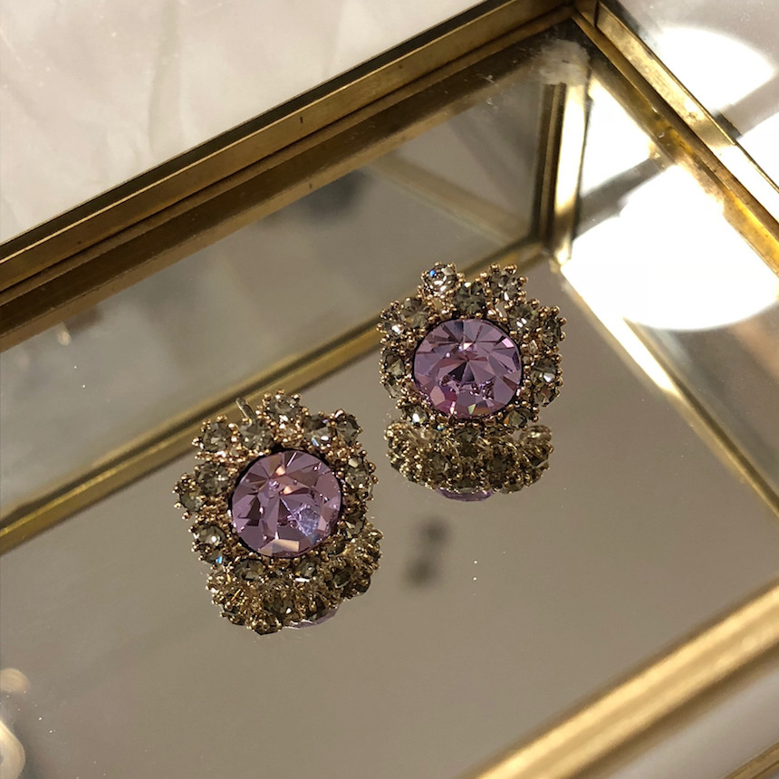 <b><p>stelr Violet Cubic ering acc717 Lony Glitr</p></b><b><p>ステラ バイオレット キュービック イヤリング acc717 きらめく 輝く ケバケバした</p></b><br /><br /><p align='center'>