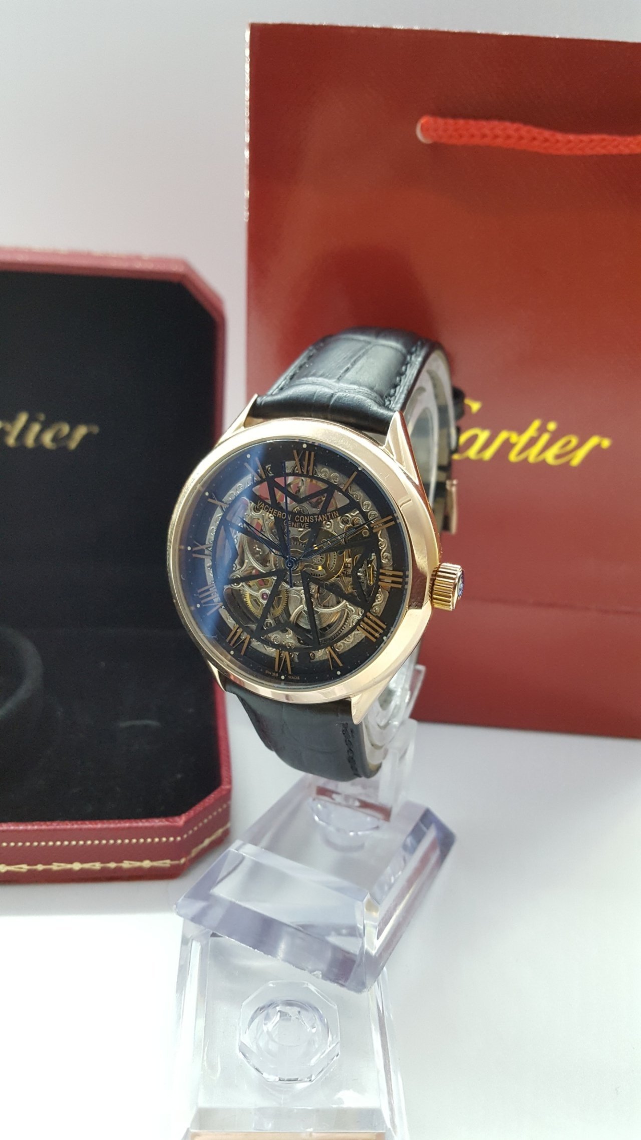 <b><p>Vacron Cstantine Skelet Gold Inspec at Luxury</p></b><b><p>ヴァシュロン コンスタンティン スケルトン 金工 ゴムパン レザー 名品バッグ 時計</p></b><br /><br /><p align='center'>