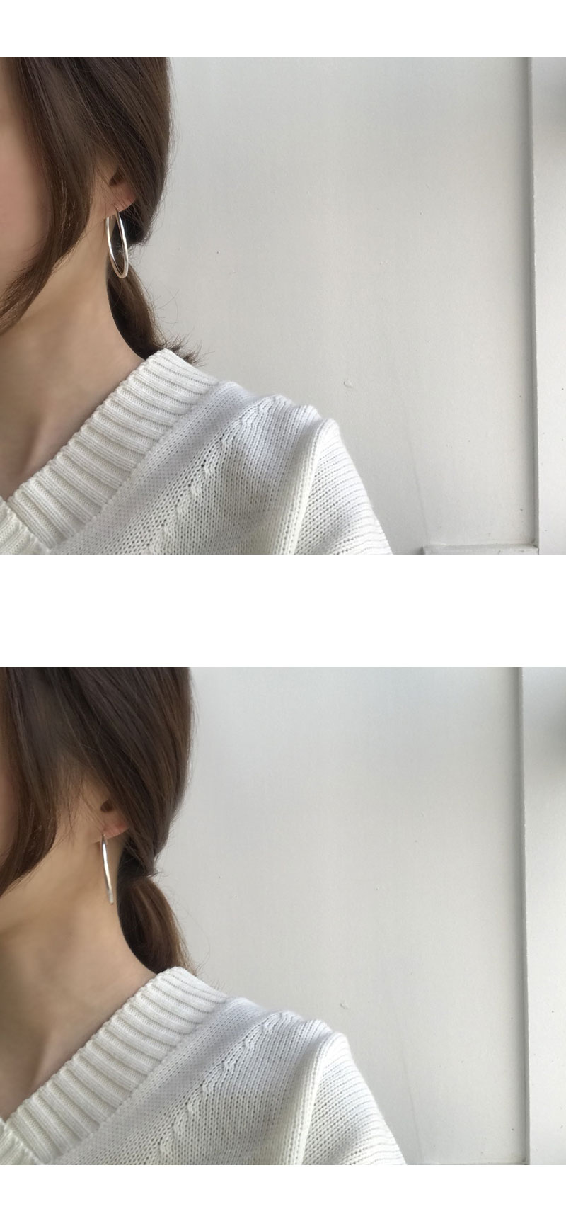 <b><p>basic Silver fing earrs species Vwab Women's</p></b><b><p>基本 ベーシック ウンチム リングピアス 3種 ビュレプ 女性のアクセサリー シルバー</p></b><br /><br /><p align='center'>