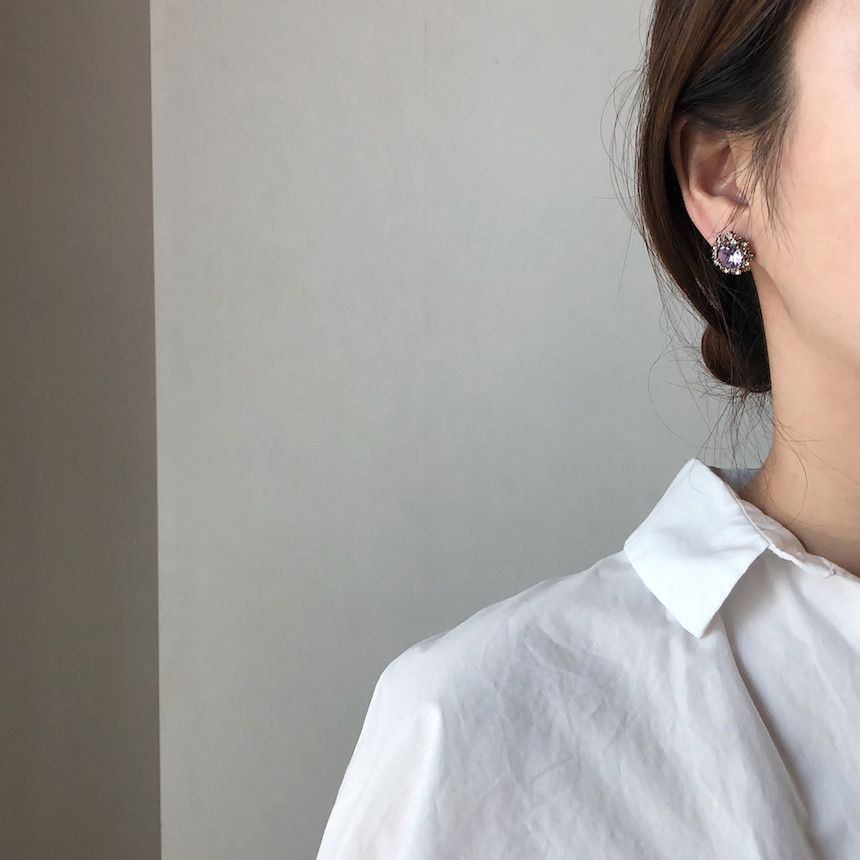 <b><p>stelr Violet Cubic ering acc717 Lony Glitr</p></b><b><p>ステラ バイオレット キュービック イヤリング acc717 きらめく 輝く ケバケバした</p></b><br /><br /><p align='center'>