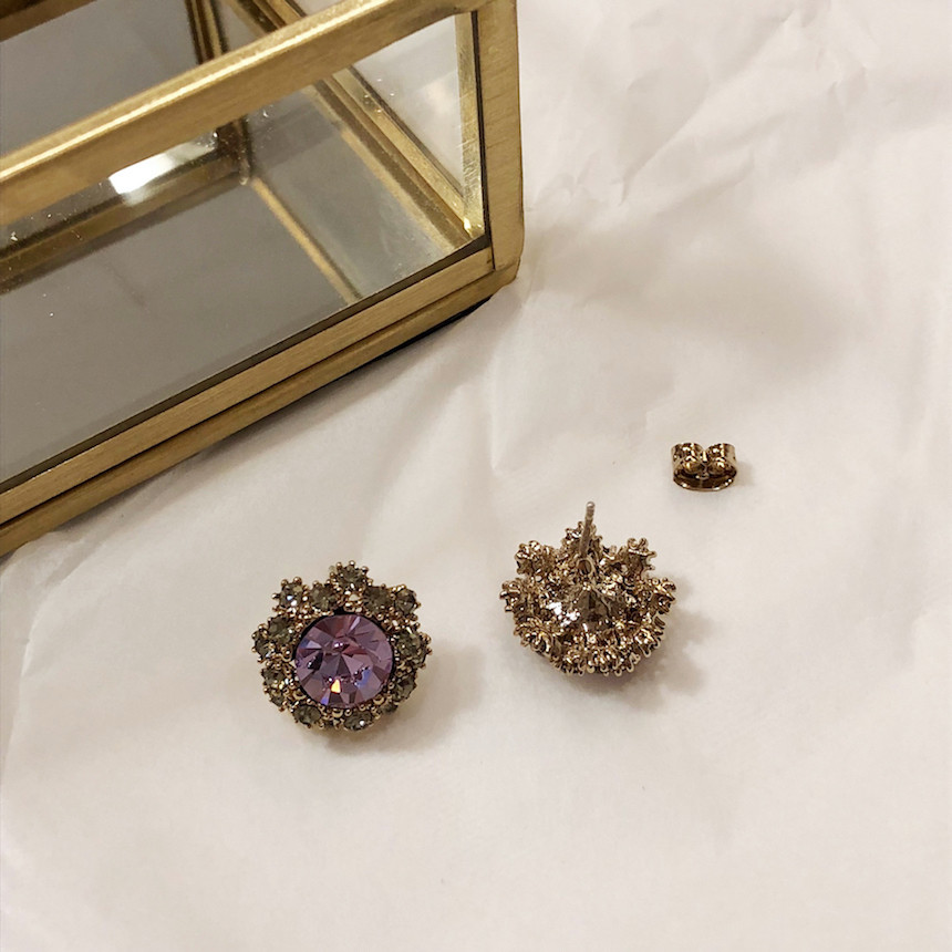 <b><p>stelr Violet Cubic ering acc717 Lony Glitr</p></b><b><p>ステラ バイオレット キュービック イヤリング acc717 きらめく 輝く ケバケバした</p></b><br /><br /><p align='center'>