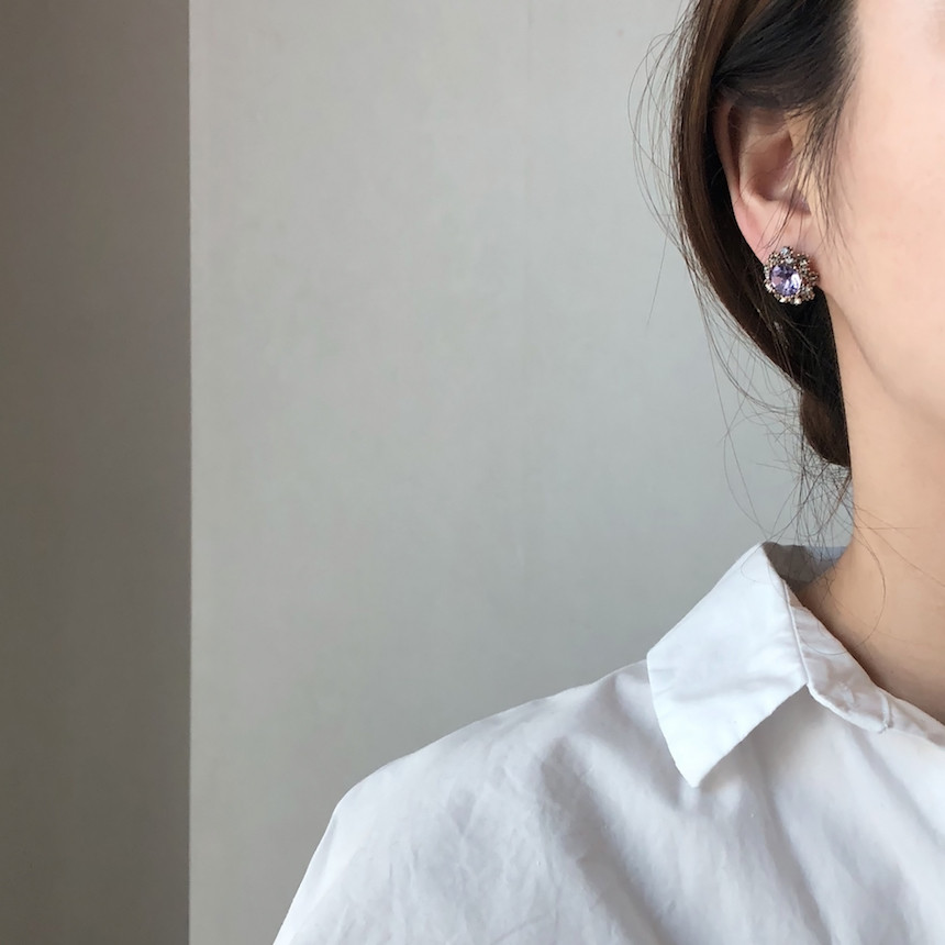 <b><p>stelr Violet Cubic ering acc717 Lony Glitr</p></b><b><p>ステラ バイオレット キュービック イヤリング acc717 きらめく 輝く ケバケバした</p></b><br /><br /><p align='center'>