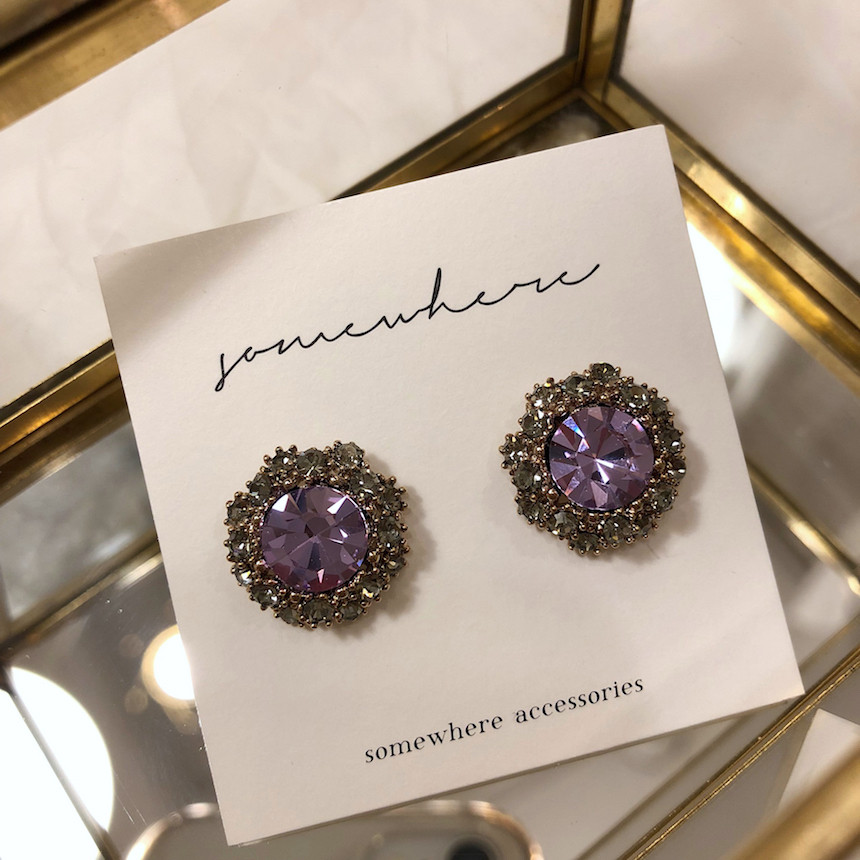 <b><p>stelr Violet Cubic ering acc717 Lony Glitr</p></b><b><p>ステラ バイオレット キュービック イヤリング acc717 きらめく 輝く ケバケバした</p></b><br /><br /><p align='center'>