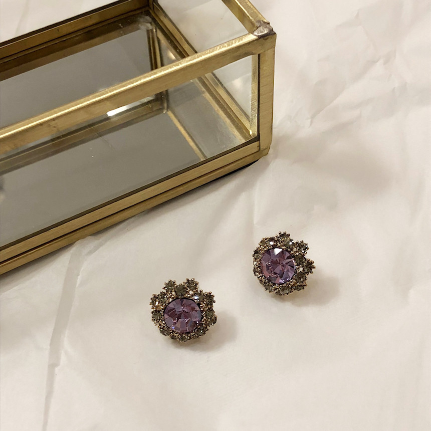<b><p>stelr Violet Cubic ering acc717 Lony Glitr</p></b><b><p>ステラ バイオレット キュービック イヤリング acc717 きらめく 輝く ケバケバした</p></b><br /><br /><p align='center'>
