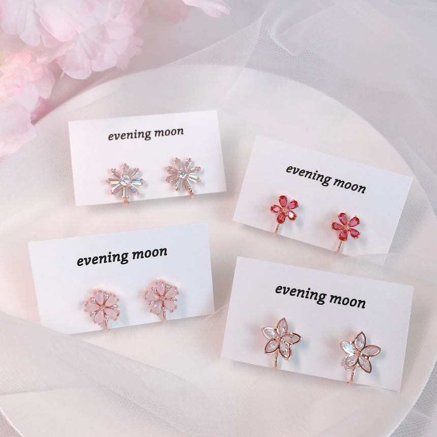 <b><p>spring Tianan Threaded Ear Flower rs Rose</p></b><b><p>春 天私 ねじ グィチ 花のイヤリング ローズゴールド クリップ型 ノンピアス きれいな</p></b><br /><br /><p align='center'>