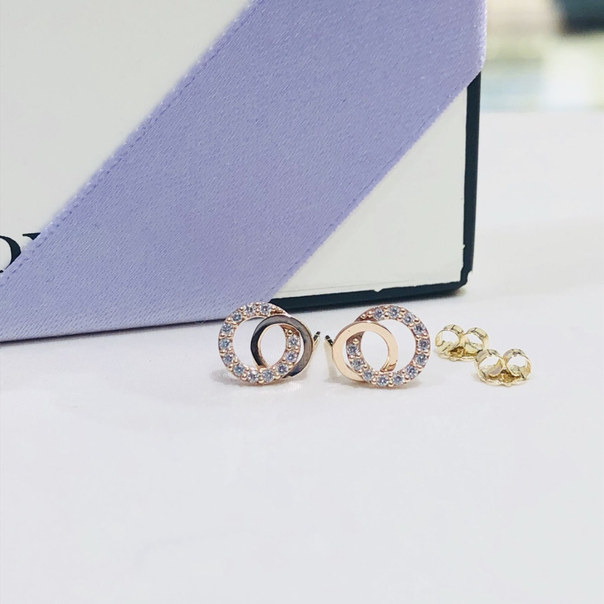 <b><p>Lloyd circle doub Cic earring LPFF2028G</p></b><b><p>ロイド 円形 ダブル キュービック イヤリング LPFF2028G</p></b><br /><br /><p align='center'>