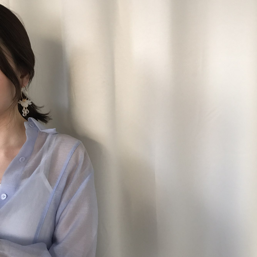 <b><p>harmony flower Glass Drop Ring daily pot</p></b><b><p>ハーモニー フラワー グラス ドロップ リングピアス デイリー ポイント 結婚式の祝賀客ルックコーデ</p></b><br /><br /><p align='center'>