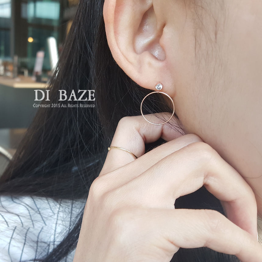 <b><p>Cubic Ring earrs 14k Genie Vivid youthful</p></b><b><p>キュービック リングピアス 14k ジニー 生気溌剌と ブブサークルゴールド 外出</p></b><br /><br /><p align='center'>