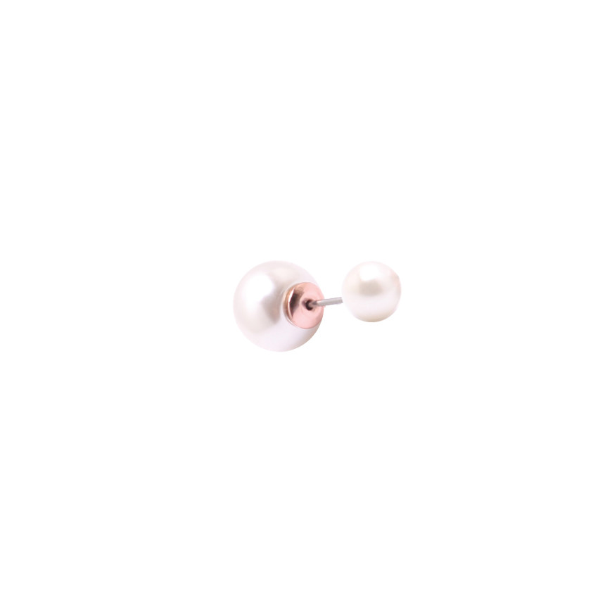 <b><p>Pink gold double Pearl rg</p></b><b><p>ピンクゴールド ダブル 真珠 イヤリング</p></b><br /><br /><p align='center'>