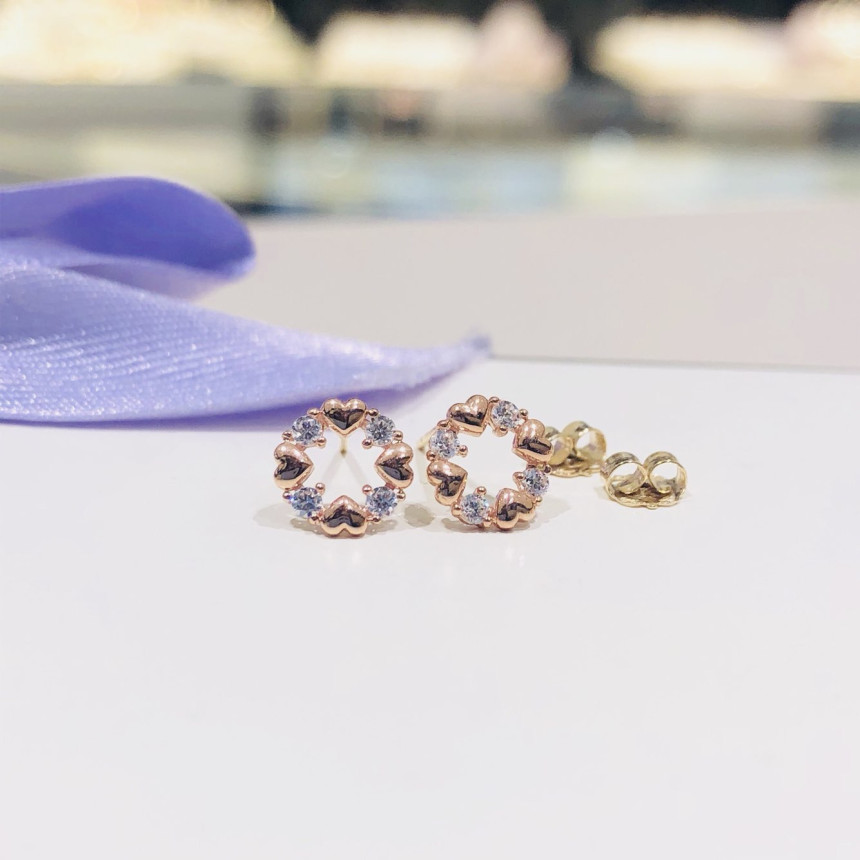 <b><p>Lloyd heart Cubic circle ring LPFD2079G</p></b><b><p>ロイド ハート キュービック 円形 イヤリング LPFD2079G</p></b><br /><br /><p align='center'>