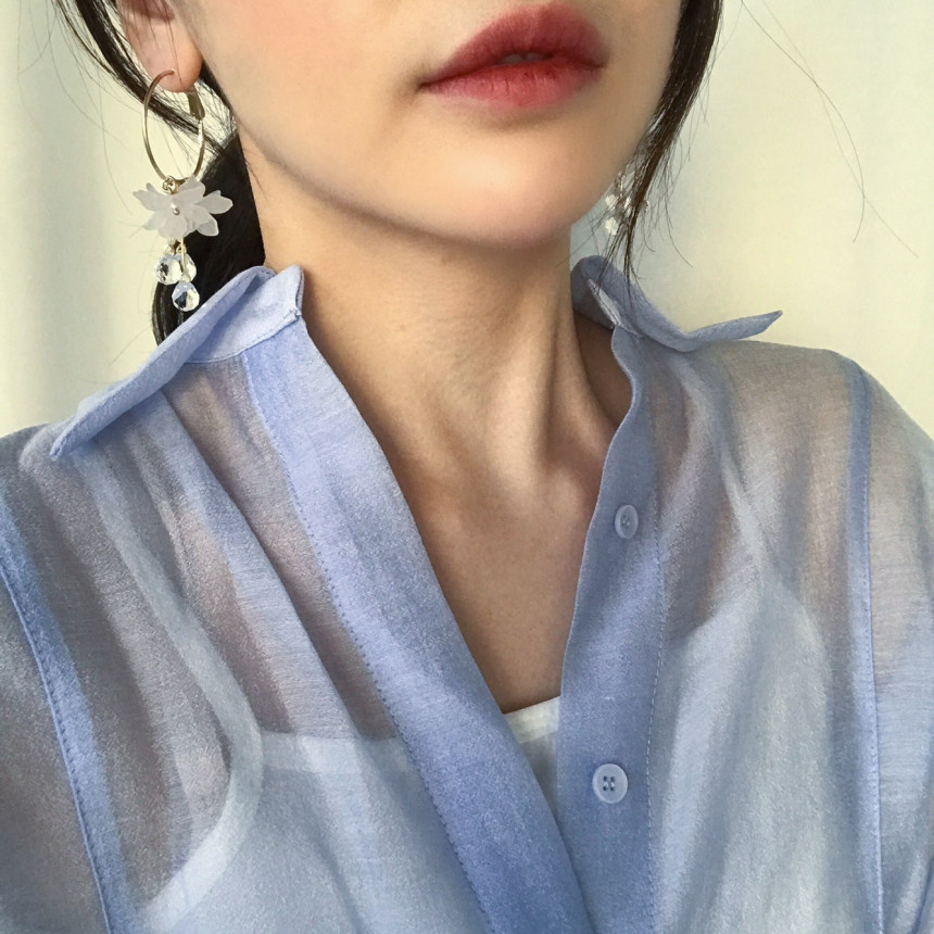 <b><p>harmony flower Glass Drop Ring daily pot</p></b><b><p>ハーモニー フラワー グラス ドロップ リングピアス デイリー ポイント 結婚式の祝賀客ルックコーデ</p></b><br /><br /><p align='center'>