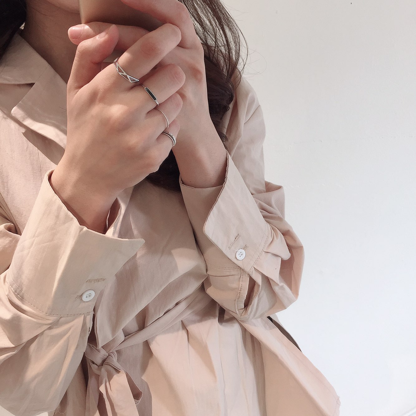 <b><p>Slim landscape Bck Gemstone SET Rings daily</p></b><b><p>横スリム ブラック原石SETリング デイリー セット レイヤ ドゥ ギフト 女性</p></b><br /><br /><p align='center'>