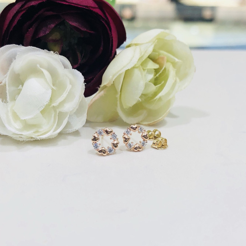 <b><p>Lloyd heart Cubic circle ring LPFD2079G</p></b><b><p>ロイド ハート キュービック 円形 イヤリング LPFD2079G</p></b><br /><br /><p align='center'>