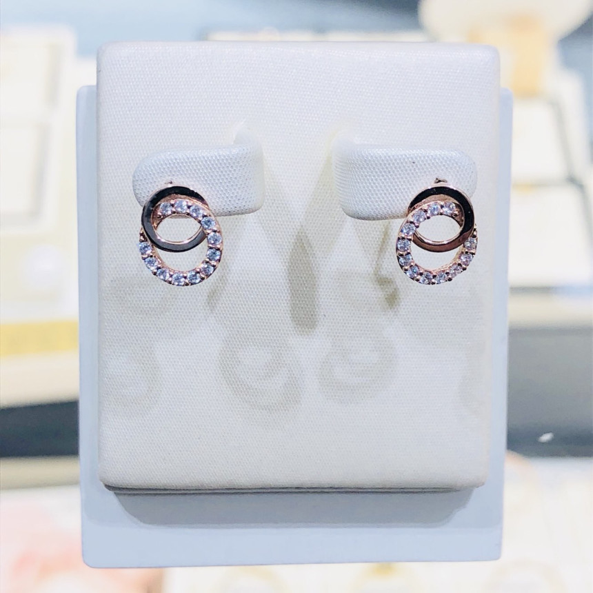 <b><p>Lloyd circle doub Cic earring LPFF2028G</p></b><b><p>ロイド 円形 ダブル キュービック イヤリング LPFF2028G</p></b><br /><br /><p align='center'>