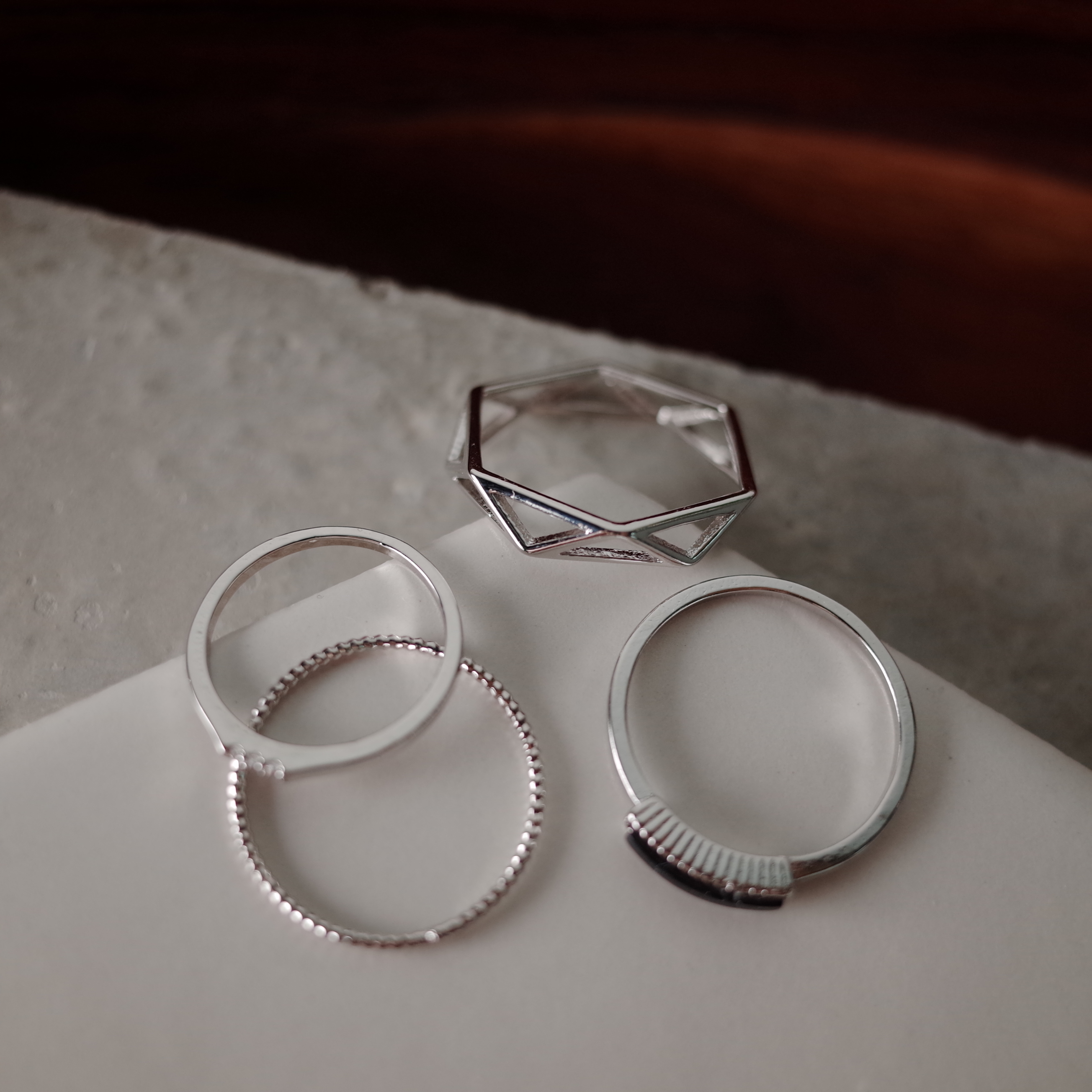 <b><p>Slim landscape Bck Gemstone SET Rings daily</p></b><b><p>横スリム ブラック原石SETリング デイリー セット レイヤ ドゥ ギフト 女性</p></b><br /><br /><p align='center'>