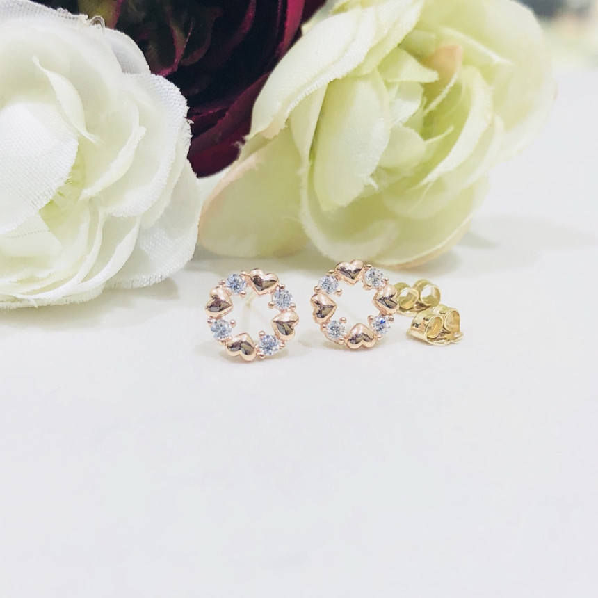 <b><p>Lloyd heart Cubic circle ring LPFD2079G</p></b><b><p>ロイド ハート キュービック 円形 イヤリング LPFD2079G</p></b><br /><br /><p align='center'>