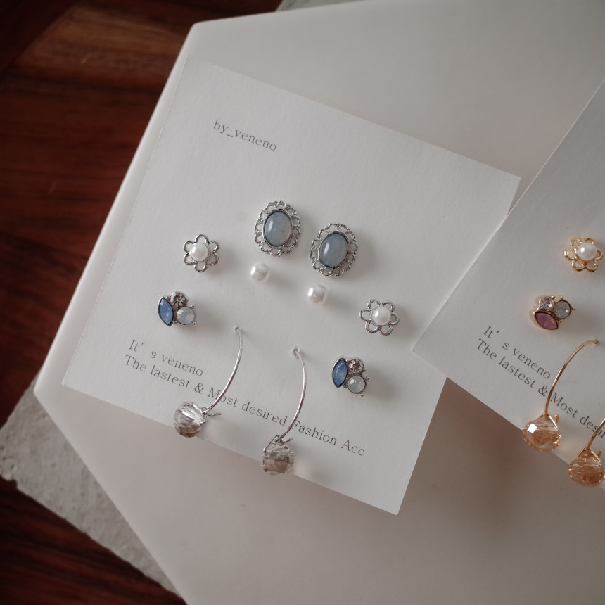 <b><p>NO109 Date look Fwer SET earrings Stylish</p></b><b><p>NO109 デートルック フラワーSETイヤリング スタイリッシュな シな ユニークなデザイン</p></b><br /><br /><p align='center'>