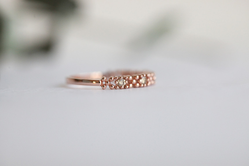 <b><p>secret Cognac Diamond Ring 14k Feme Luxurious</p></b><b><p>シークレット コニャックダイヤリング14k フェミニンな 高級感のあるアクセサリー</p></b><br /><br /><p align='center'>