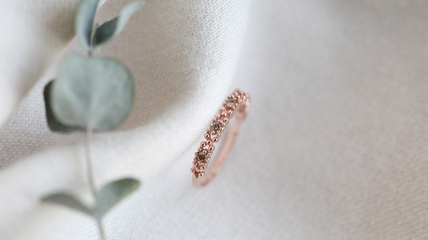 <b><p>secret Cognac Diamond Ring 14k Feme Luxurious</p></b><b><p>シークレット コニャックダイヤリング14k フェミニンな 高級感のあるアクセサリー</p></b><br /><br /><p align='center'>