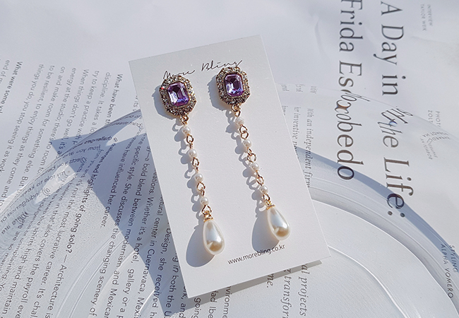 <b><p>Purple Viot earring Possib ves Drop pk Pantone</p></b><b><p>見よ バイオレット イヤリング グィチ可能 ドロップ ピンク パントンカラー アンティーク</p></b><br /><br /><p align='center'>