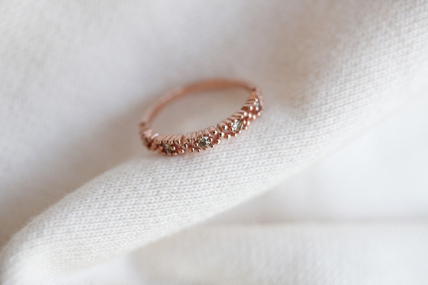 <b><p>secret Cognac Diamond Ring 14k Feme Luxurious</p></b><b><p>シークレット コニャックダイヤリング14k フェミニンな 高級感のあるアクセサリー</p></b><br /><br /><p align='center'>