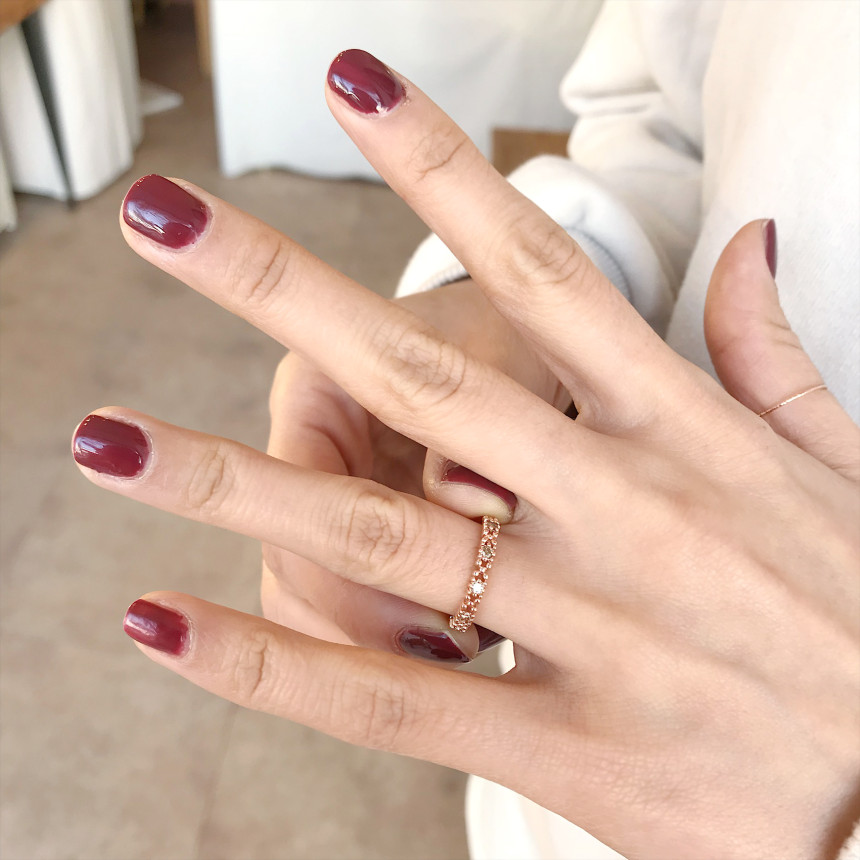 <b><p>secret Cognac Diamond Ring 14k Feme Luxurious</p></b><b><p>シークレット コニャックダイヤリング14k フェミニンな 高級感のあるアクセサリー</p></b><br /><br /><p align='center'>