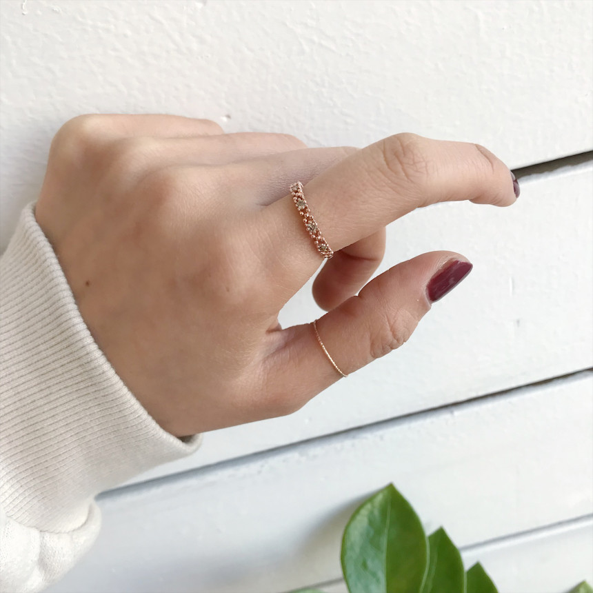 <b><p>secret Cognac Diamond Ring 14k Feme Luxurious</p></b><b><p>シークレット コニャックダイヤリング14k フェミニンな 高級感のあるアクセサリー</p></b><br /><br /><p align='center'>