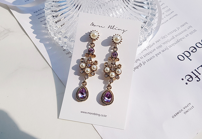 <b><p>Purple Viot earring Possib ves Drop pk Pantone</p></b><b><p>見よ バイオレット イヤリング グィチ可能 ドロップ ピンク パントンカラー アンティーク</p></b><br /><br /><p align='center'>