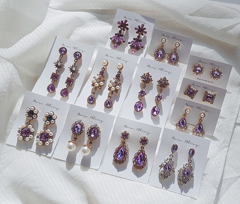<b><p>Purple Viot earring Possib ves Drop pk Pantone</p></b><b><p>見よ バイオレット イヤリング グィチ可能 ドロップ ピンク パントンカラー アンティーク</p></b><br /><br /><p align='center'>