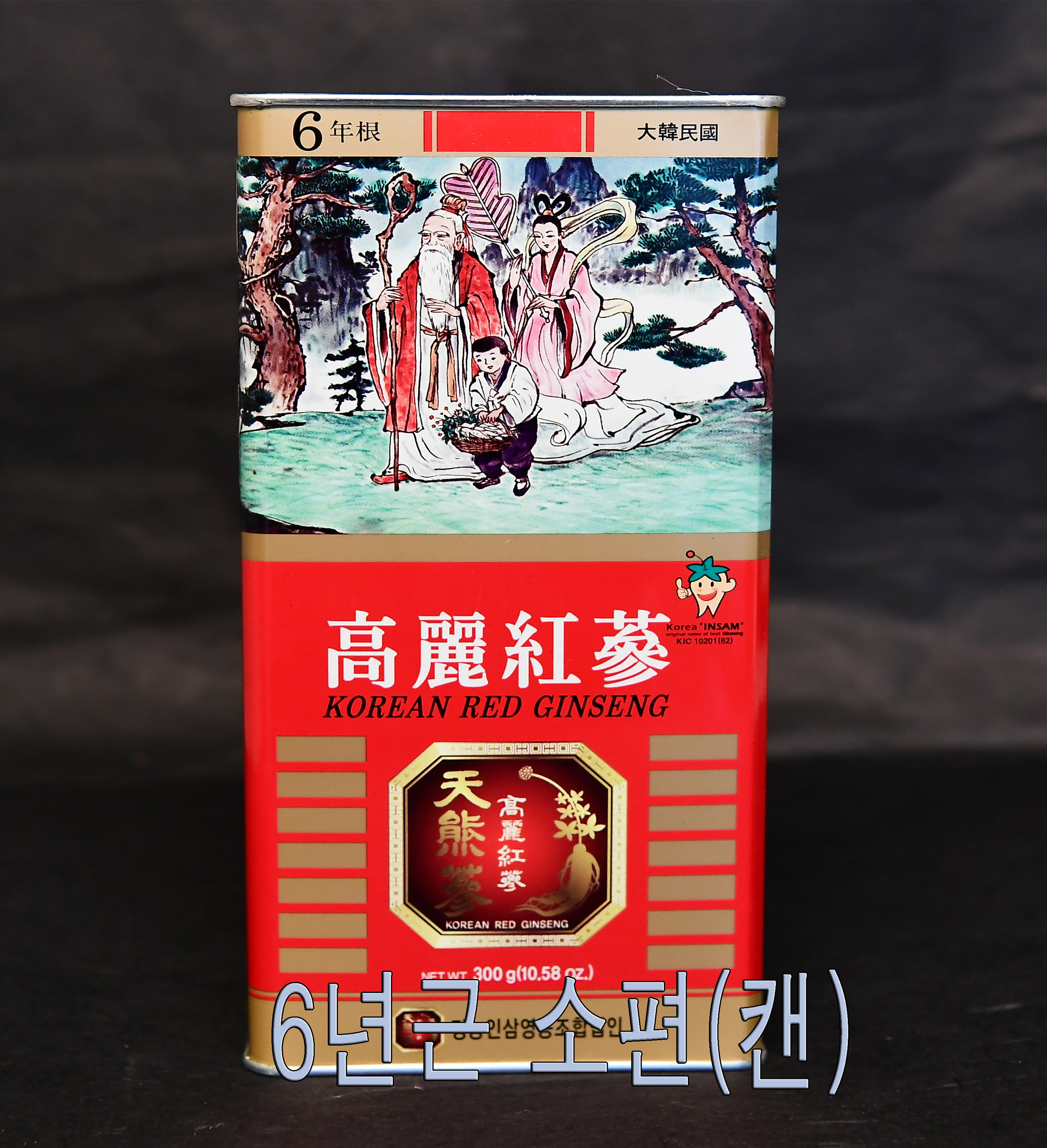 홍삼 6년근(캔) - 소편 300g - 상품 이미지