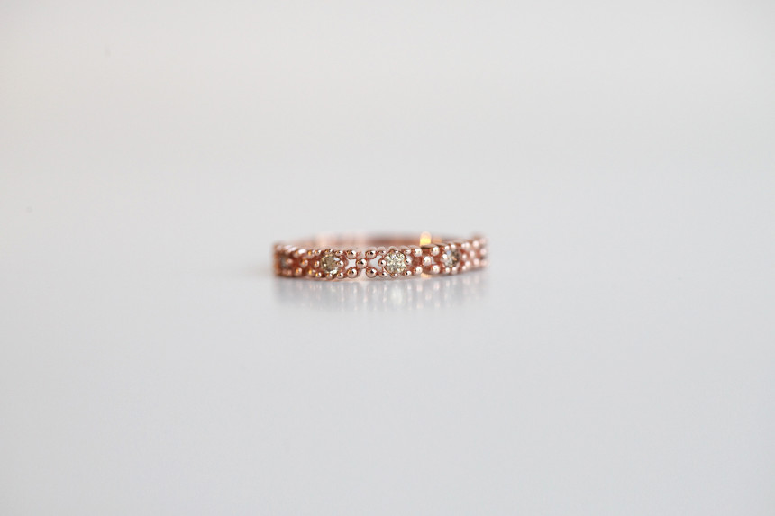 <b><p>secret Cognac Diamond Ring 14k Feme Luxurious</p></b><b><p>シークレット コニャックダイヤリング14k フェミニンな 高級感のあるアクセサリー</p></b><br /><br /><p align='center'>