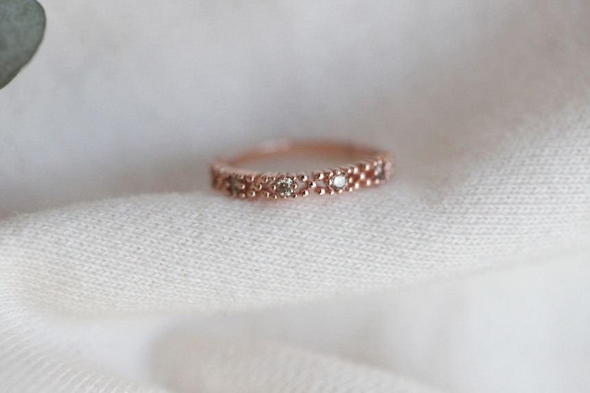 <b><p>secret Cognac Diamond Ring 14k Feme Luxurious</p></b><b><p>シークレット コニャックダイヤリング14k フェミニンな 高級感のあるアクセサリー</p></b><br /><br /><p align='center'>