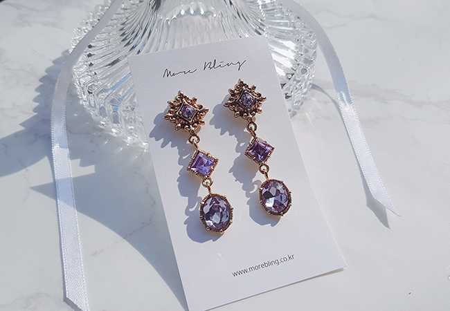 <b><p>Purple Viot earring Possib ves Drop pk Pantone</p></b><b><p>見よ バイオレット イヤリング グィチ可能 ドロップ ピンク パントンカラー アンティーク</p></b><br /><br /><p align='center'>