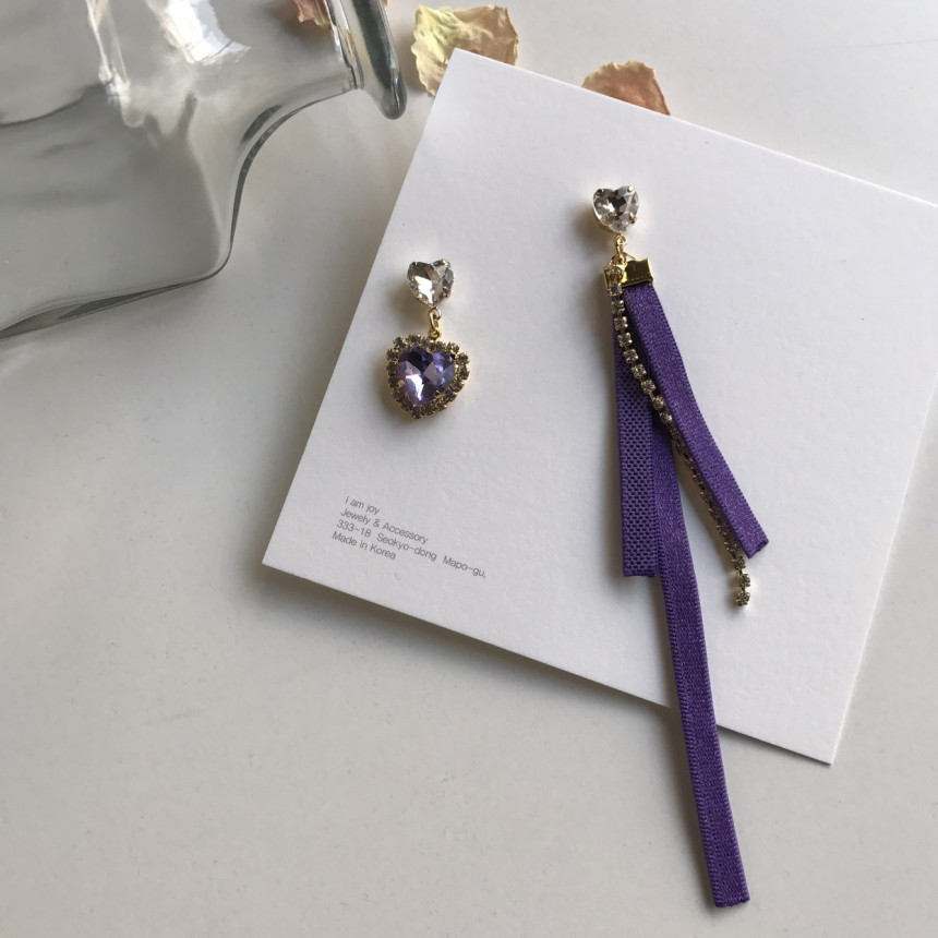 <b><p>Bernie heart Cubic evil Drop Erings 3color</p></b><b><p>バニー ハート キュービックオンバル ドロップイヤリング 3色 ラブリールコーディネ</p></b><br /><br /><p align='center'>