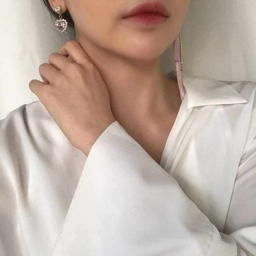 <b><p>Bernie heart Cubic evil Drop Erings 3color</p></b><b><p>バニー ハート キュービックオンバル ドロップイヤリング 3色 ラブリールコーディネ</p></b><br /><br /><p align='center'>