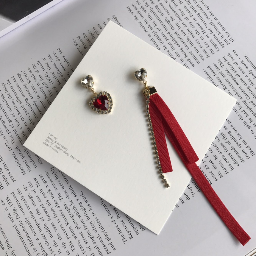 <b><p>Bernie heart Cubic evil Drop Erings 3color</p></b><b><p>バニー ハート キュービックオンバル ドロップイヤリング 3色 ラブリールコーディネ</p></b><br /><br /><p align='center'>