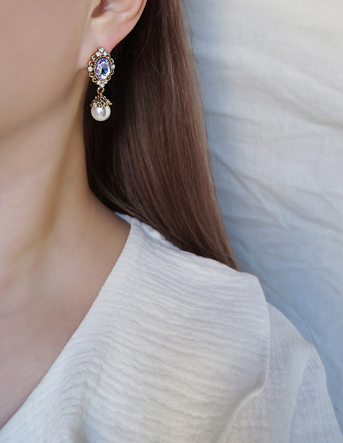 <b><p>Purple Viot earring Possib ves Drop pk Pantone</p></b><b><p>見よ バイオレット イヤリング グィチ可能 ドロップ ピンク パントンカラー アンティーク</p></b><br /><br /><p align='center'>