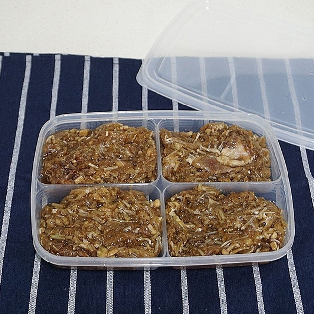 4칸 나눔용기 냉장고 수납용기 칸막이 반찬통 - 상세 이미지 3